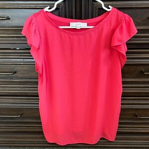 LOFT Women's Vibrant Pink Blouse
